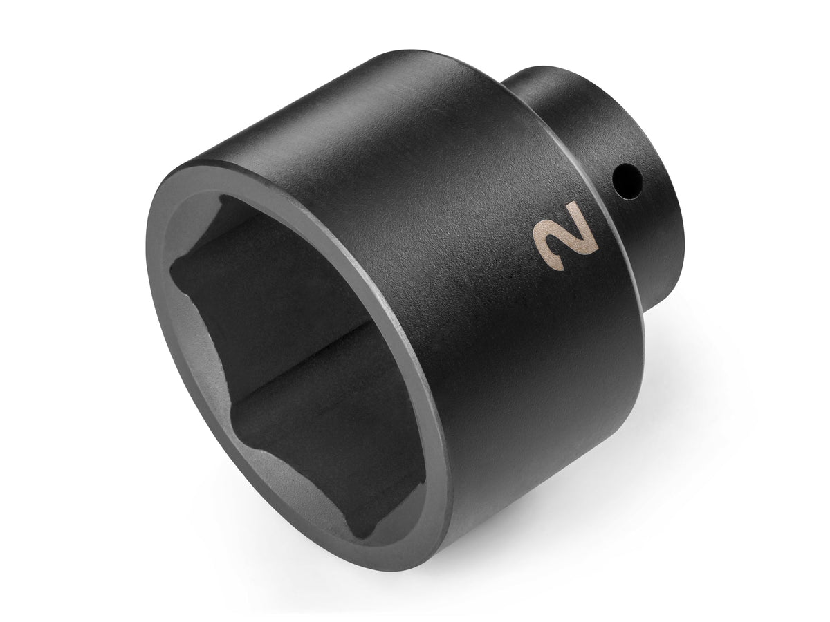 1/2 Inch Drive x 2 Inch Shallow 6-Point Impact Socket