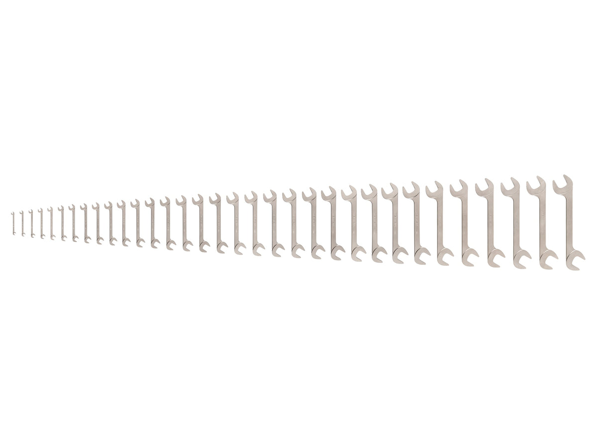 Angle Head Open End Wrench Set, 33-Piece (6-38 mm)