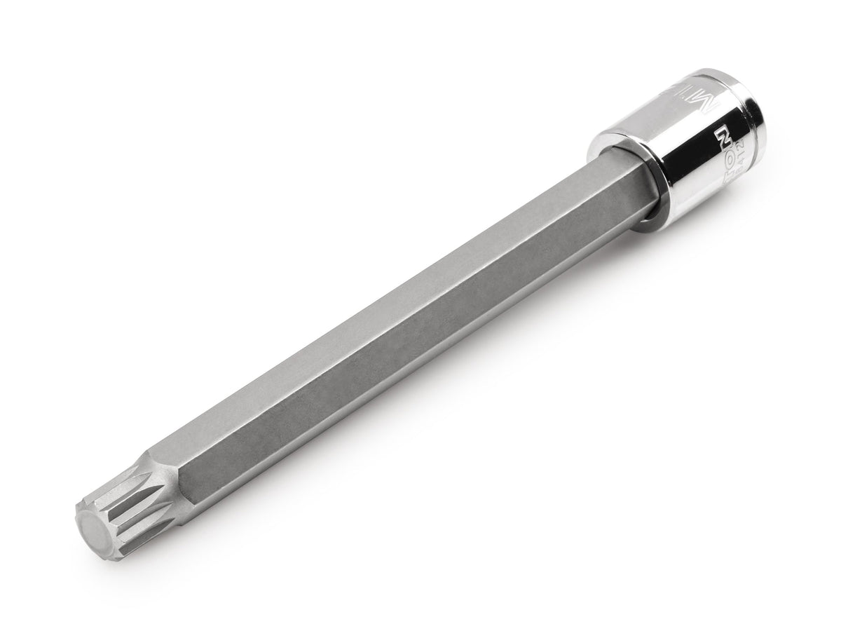 3/8 Inch Drive x M12 Long Triple Square Bit Socket