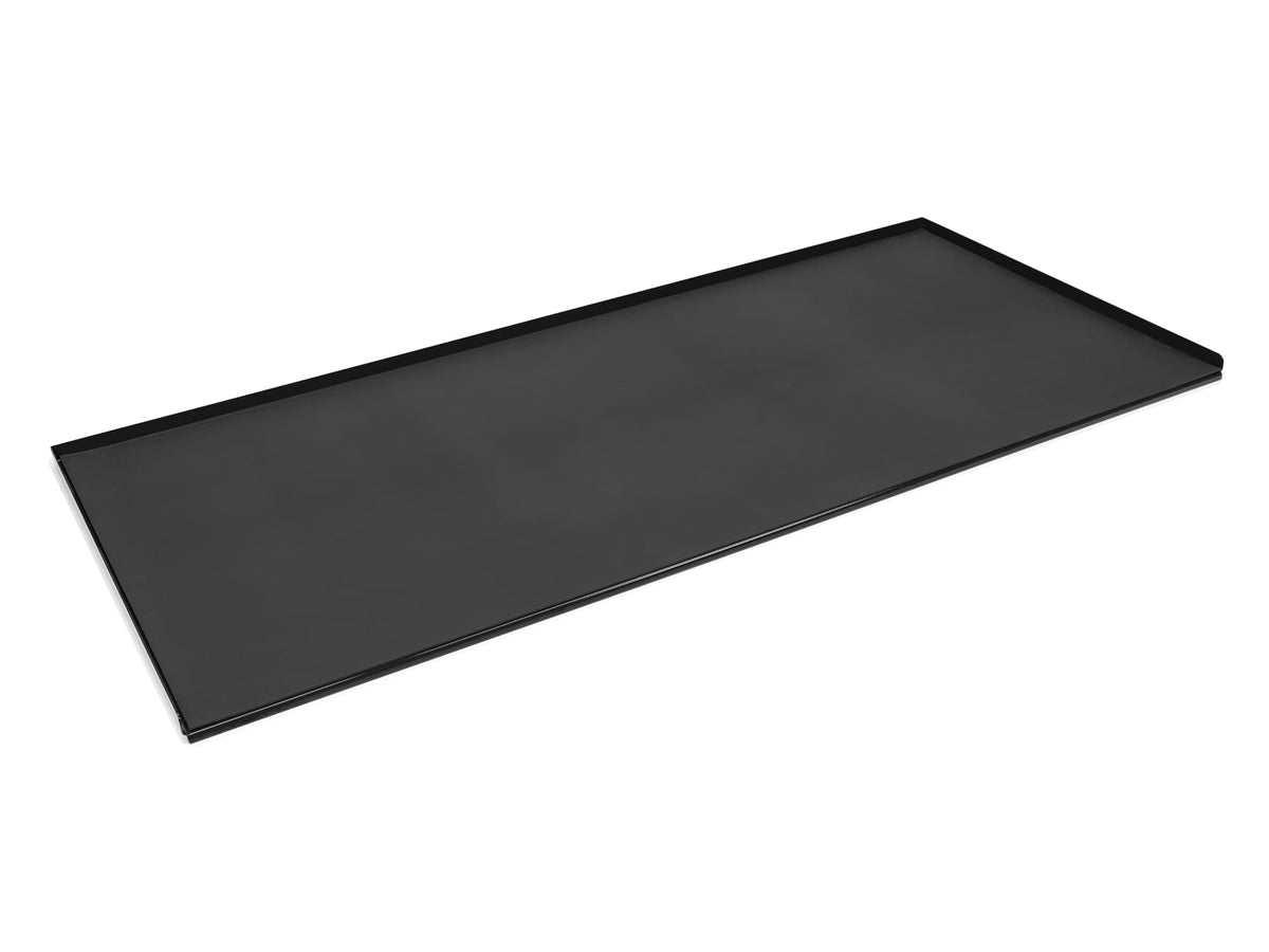 Black Painted Steel Top with Rubber Mat (60 W x 27 D in.)