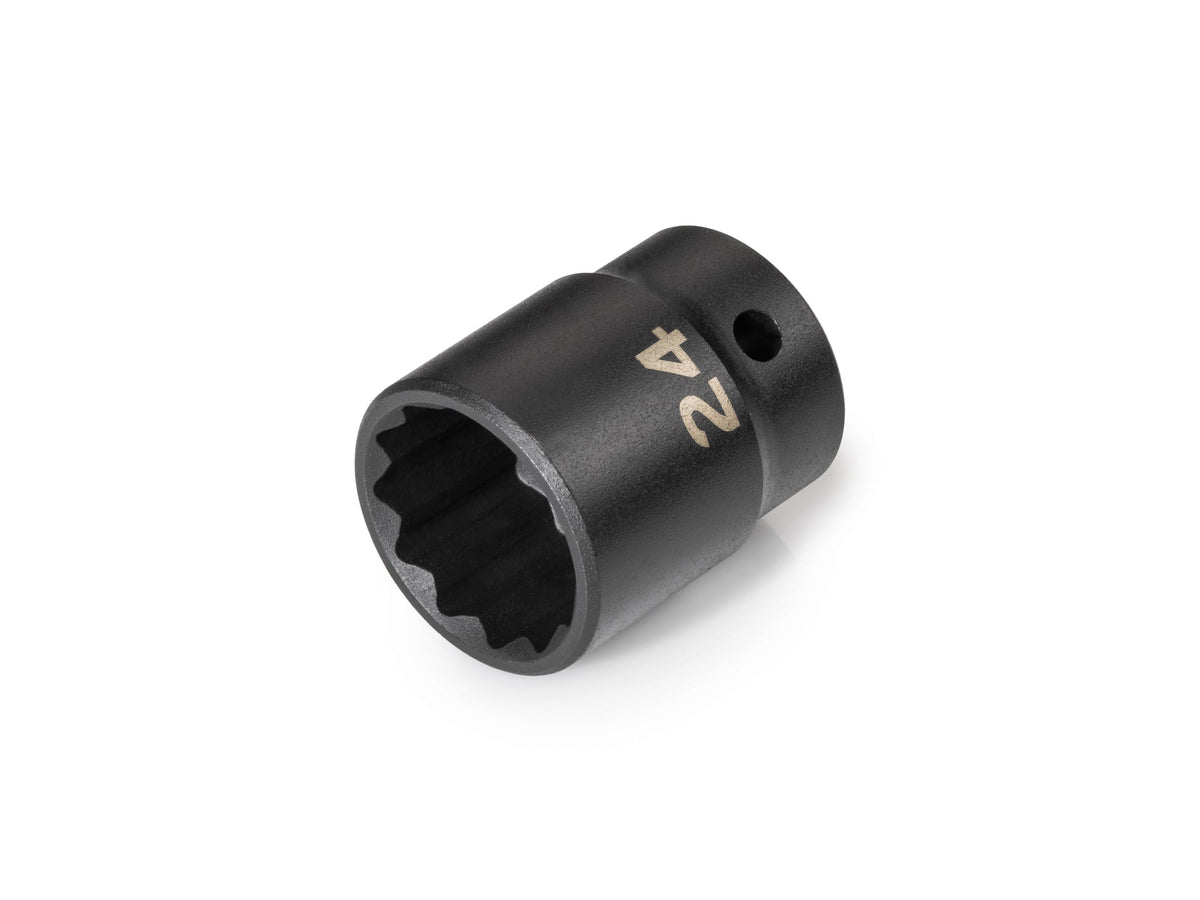 1/2 Inch Drive x 24 mm Shallow 12-Point Impact Socket