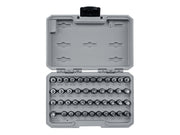 1/4 Inch Drive Hex, Torx, Phillips, Slotted, Square Bit Socket Set with Case (44-Piece)