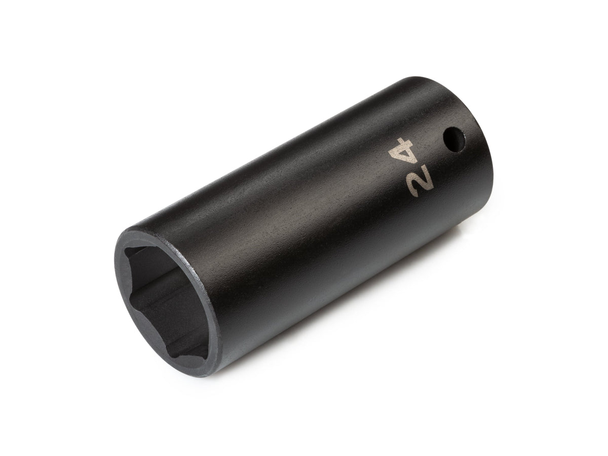 1/2 Inch Drive x 24 mm Deep 6-Point Impact Socket