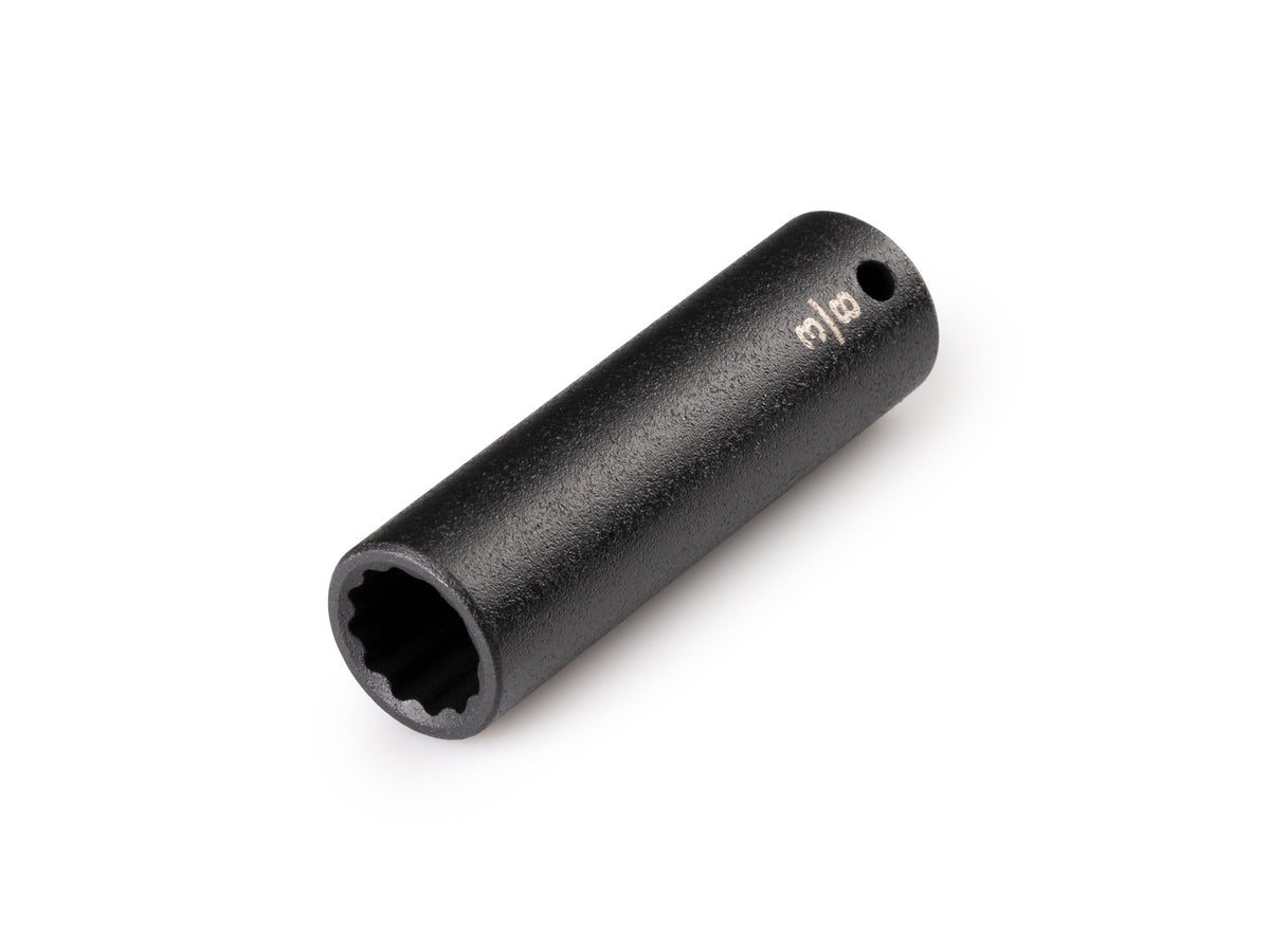 1/4 Inch Drive x 3/8 Inch Deep 12-Point Impact Socket
