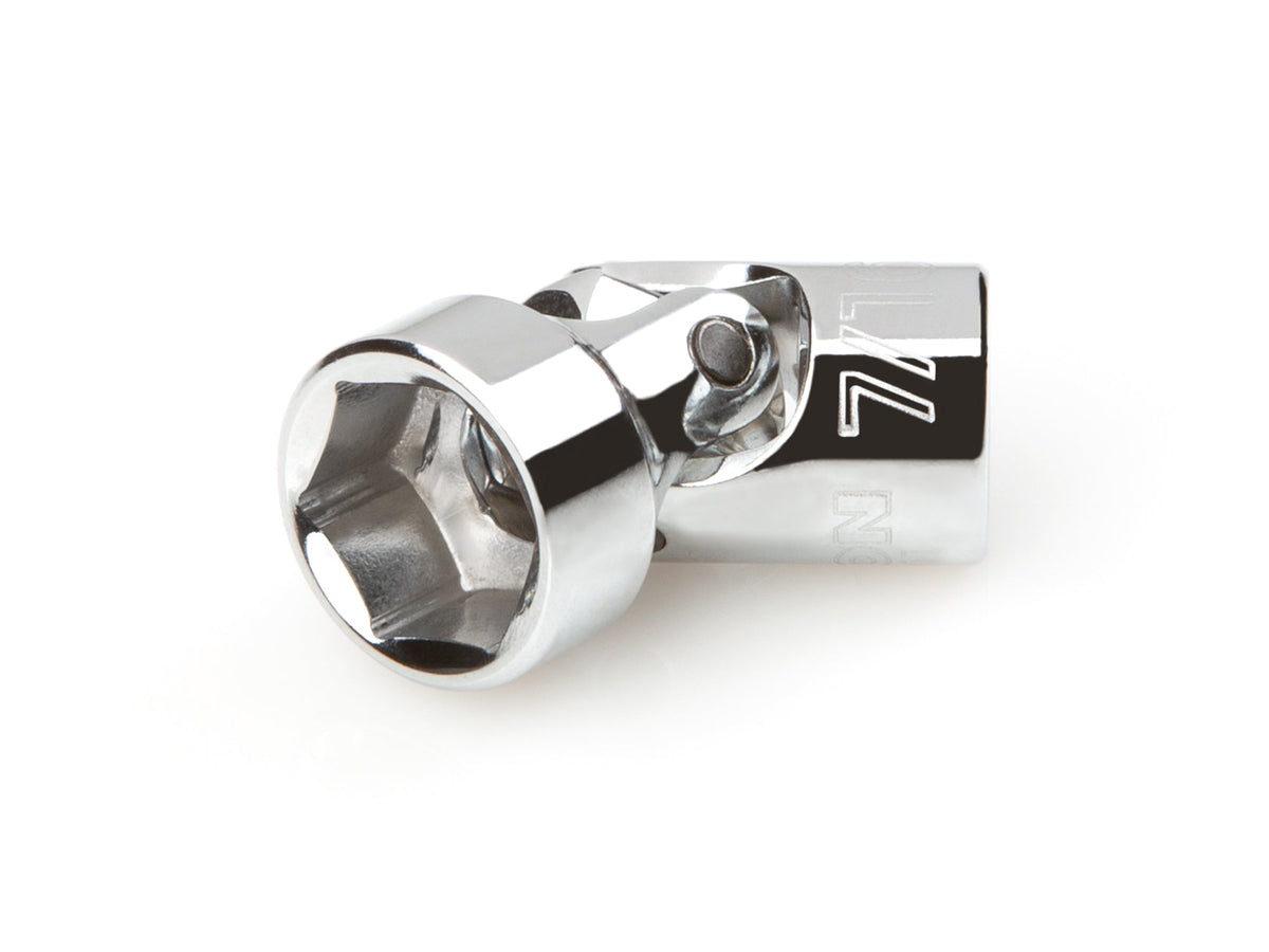 1/4 Inch Drive x 7/16 Inch Shallow 6-Point Universal Joint Socket