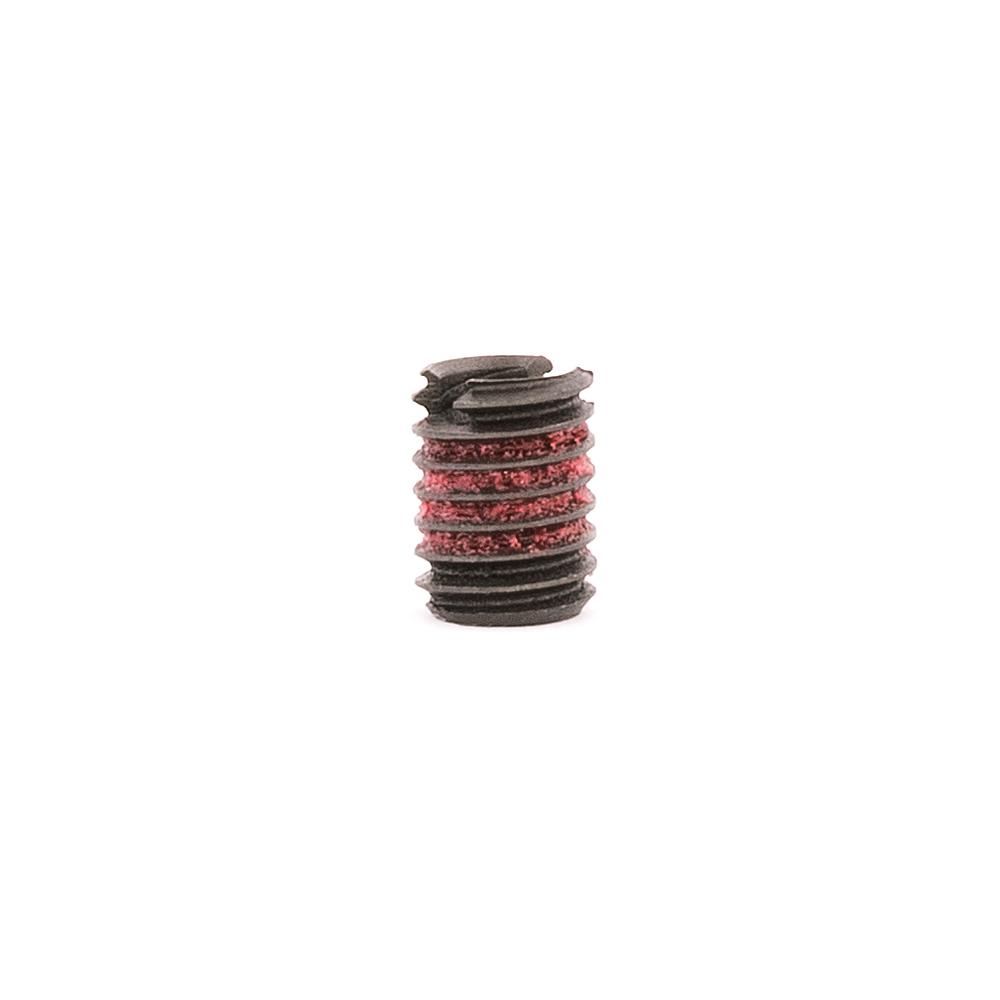 #4-40 x #10-32 Carbon Steel Standard Wall Thread Insert for Metal w/ Red Loctite