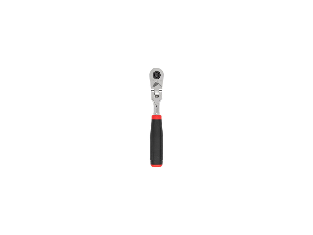 1/4 Inch Drive x 6 Inch Flex Head Quick-Release Comfort Grip Ratchet