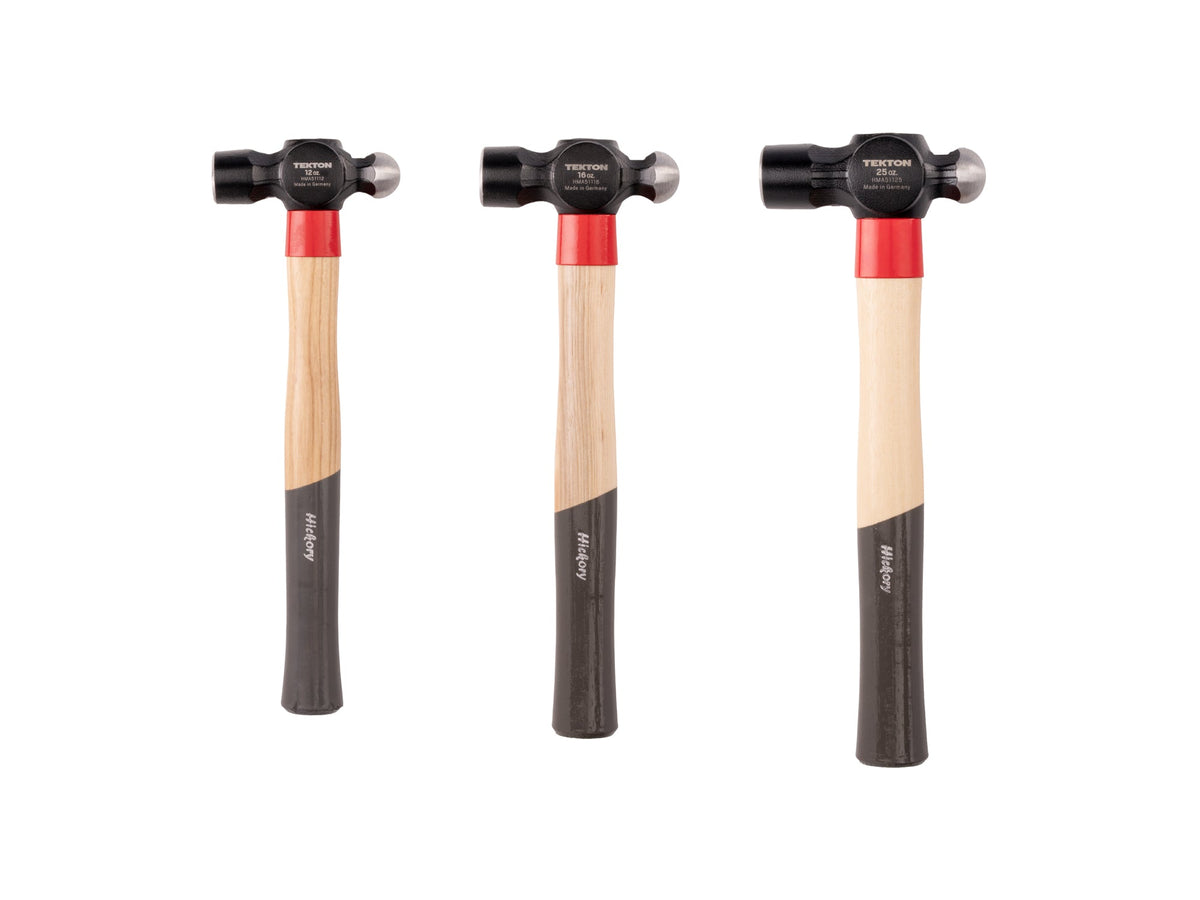 Ball Peen Hammer Set, 3-Piece (12, 16, 25 oz.)