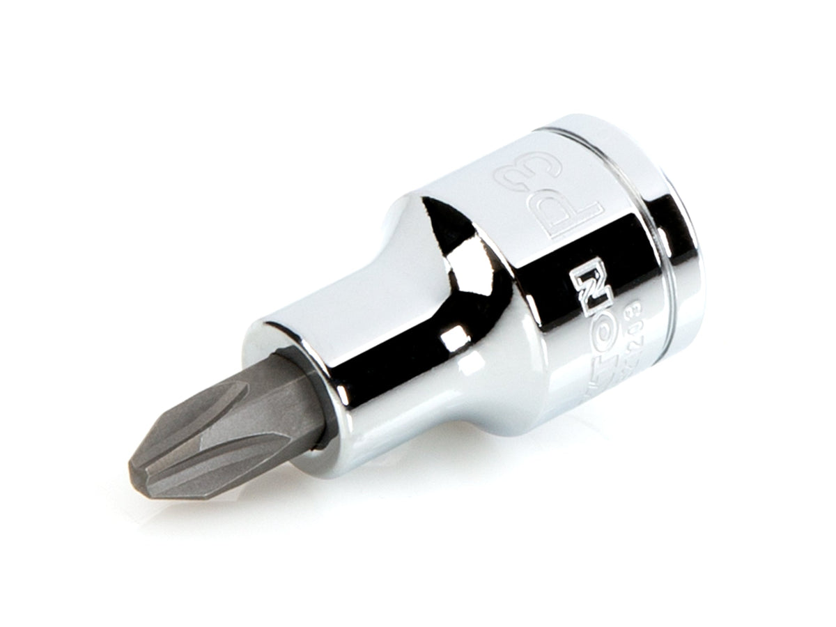 1/2 Inch Drive x #3 Phillips Bit Socket