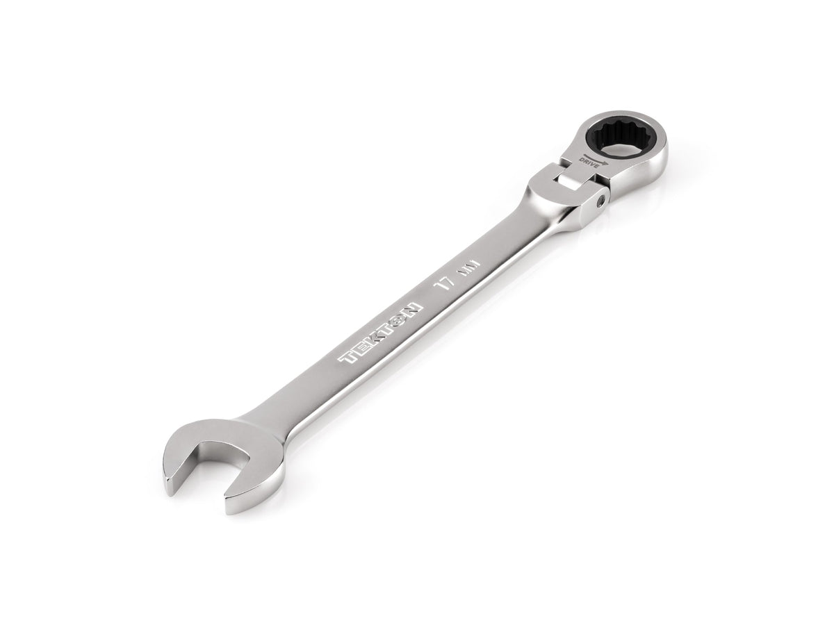 17 mm Flex Head 12-Point Ratcheting Combination Wrench