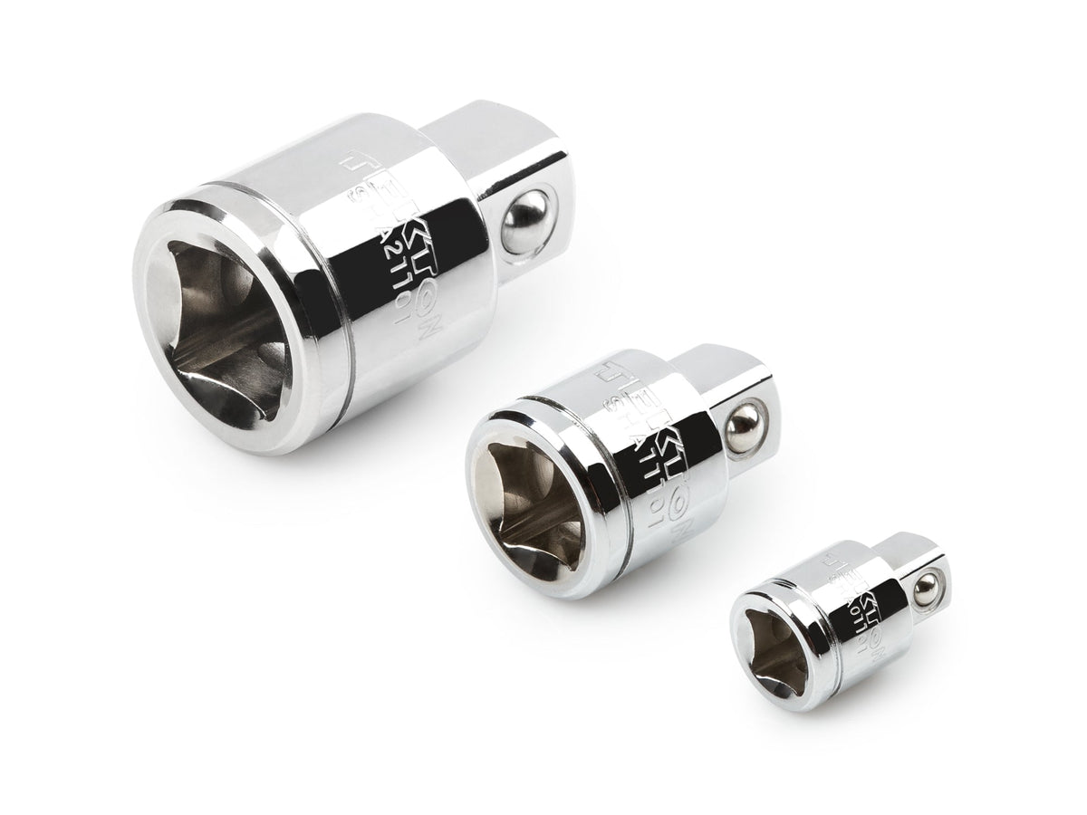 1/4, 3/8, 1/2 Inch Drive Mini Extension Set (3-Piece)