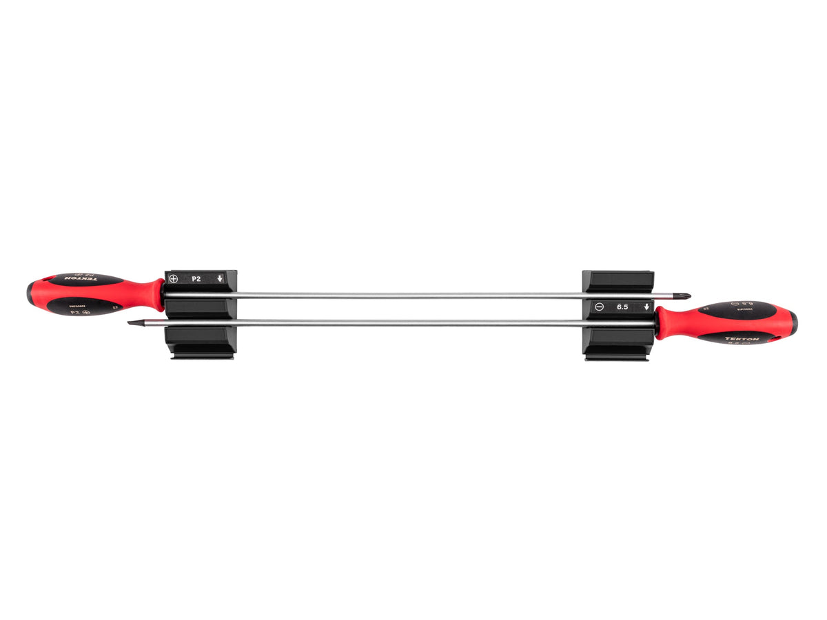 Phillips and Slotted Screwdriver Set with Modular Organizers - 18 Inch Shanks, 2-Piece (#2, 6.5 mm)