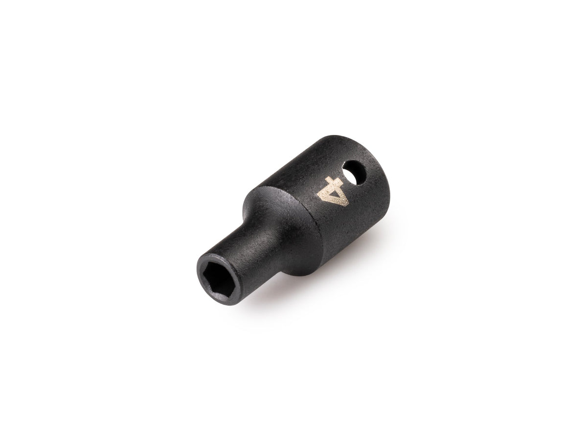 1/4 Inch Drive x 4 mm Shallow 6-Point Impact Socket