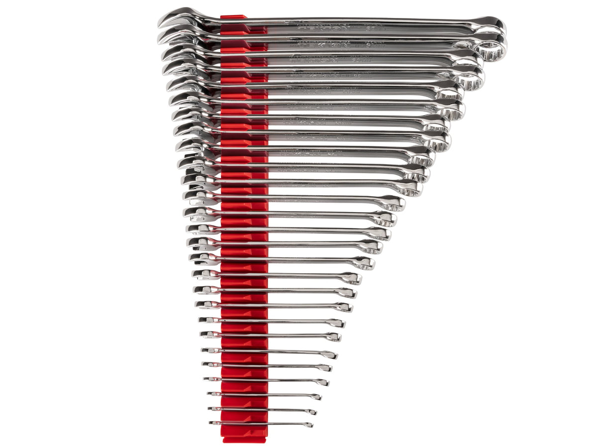 Combination Wrench Set with Modular Organizers, 27-Piece (6-32 mm)