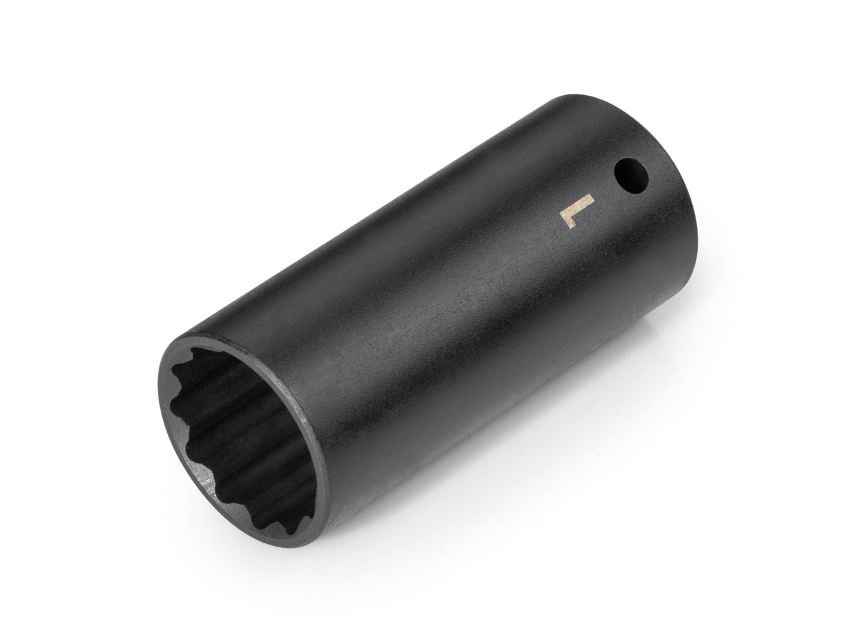 1/2 Inch Drive x 1 Inch Deep 12-Point Impact Socket