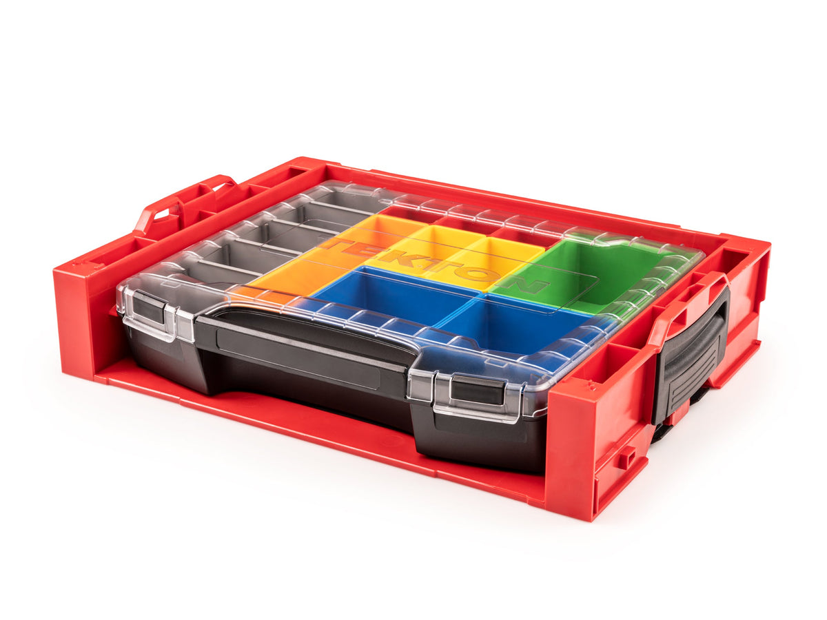 Lidded Drawer (i-BOXX) with 10-Piece Organizer Bin Set in Stacking Drawer Rack