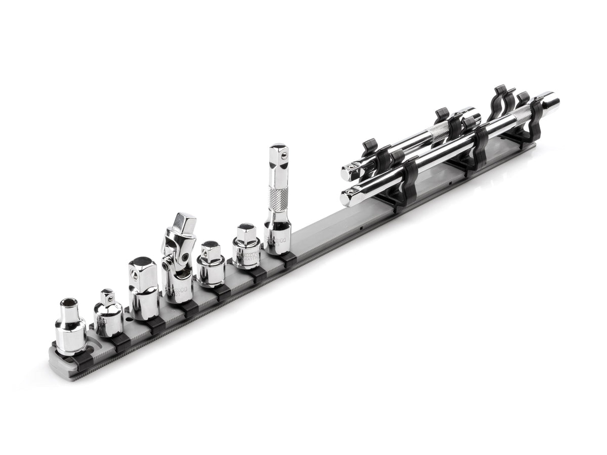3/8 Inch Drive Extension and Accessory Set with Rail (9-Piece)