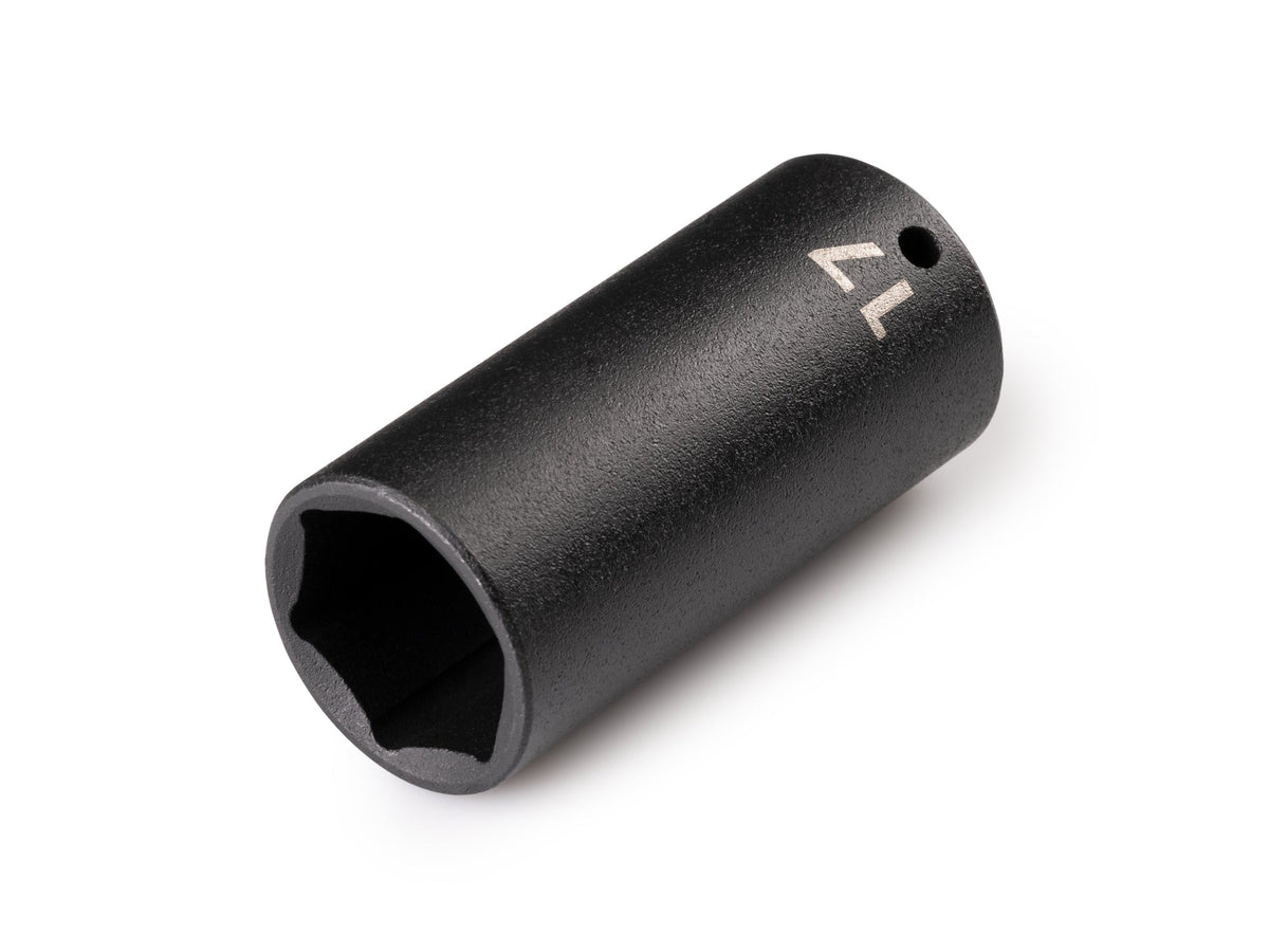 1/4 Inch Drive x 17 mm Deep 6-Point Impact Socket