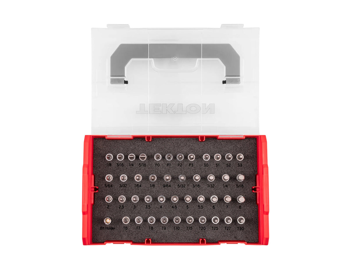 1/4 Inch Drive Bit Socket Set with Mini Stacking Tool Box (44-Piece)