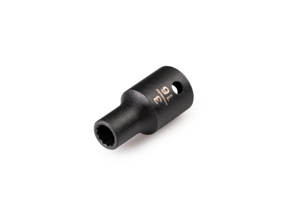 1/4 Inch Drive x 3/16 Inch Shallow 12-Point Impact Socket