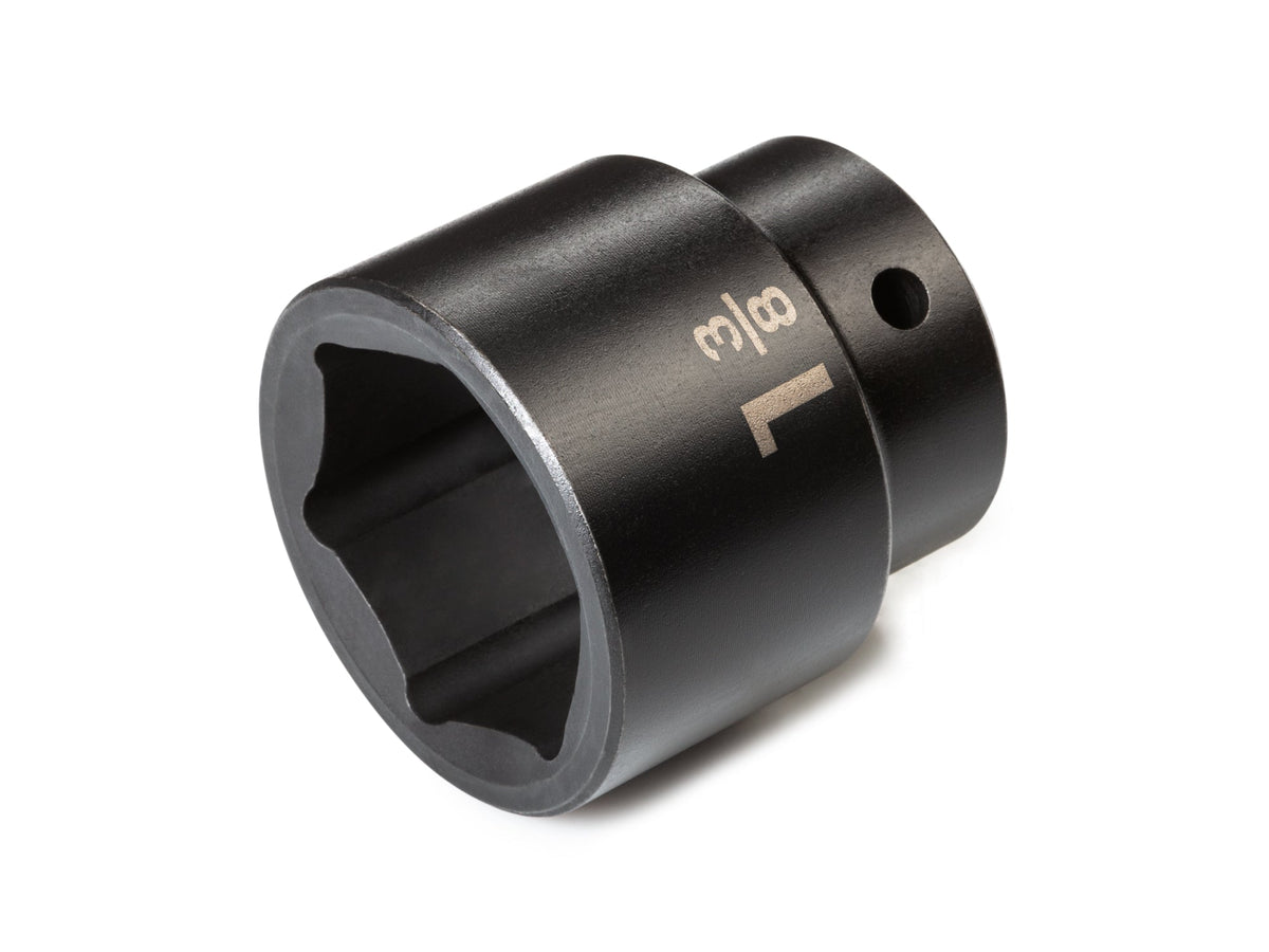 1/2 Inch Drive x 1-3/8 Inch Shallow 6-Point Impact Socket