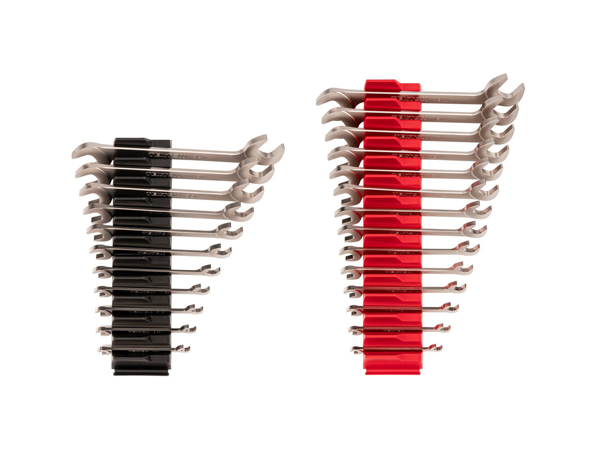 Angle Head Open End Wrench Set with Modular Organizers, 25-Piece (1/4-3/4 in., 6-19 mm)