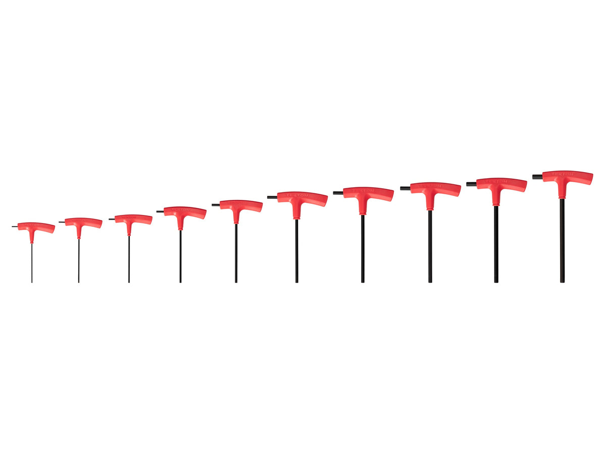 Flat End Hex T-Handle Key Set, 10-Piece (2 - 10 mm)