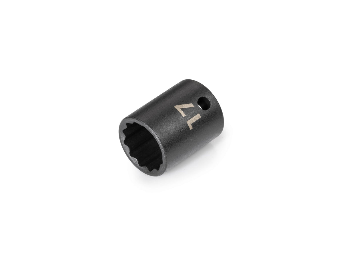 3/8 Inch Drive x 17 mm Shallow 12-Point Impact Socket