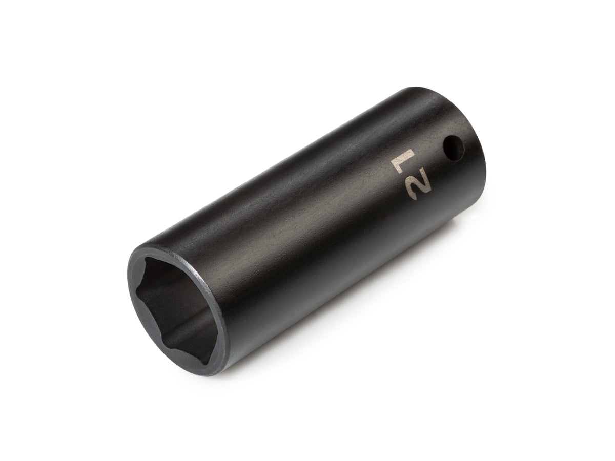 1/2 Inch Drive x 21 mm Deep 6-Point Impact Socket