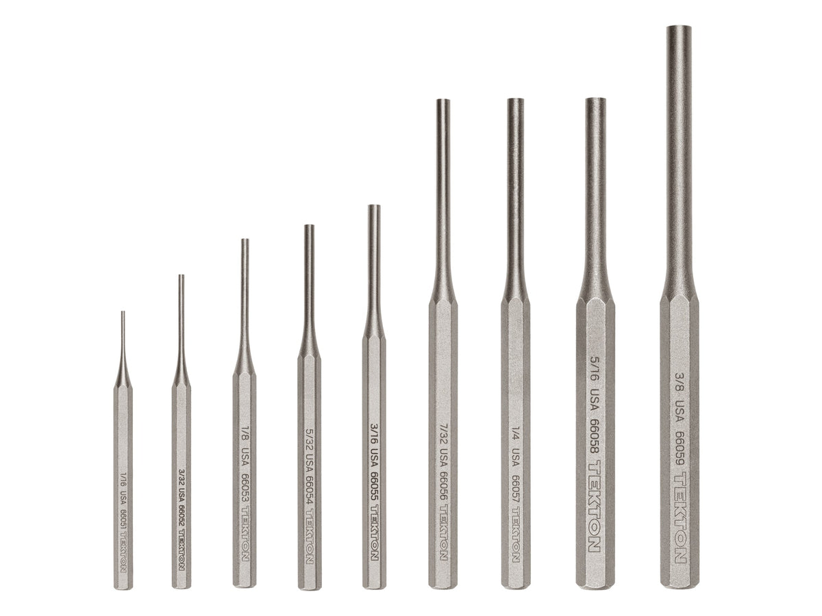 Pin Punch Set, 9-Piece (1/16 - 3/8 in.)