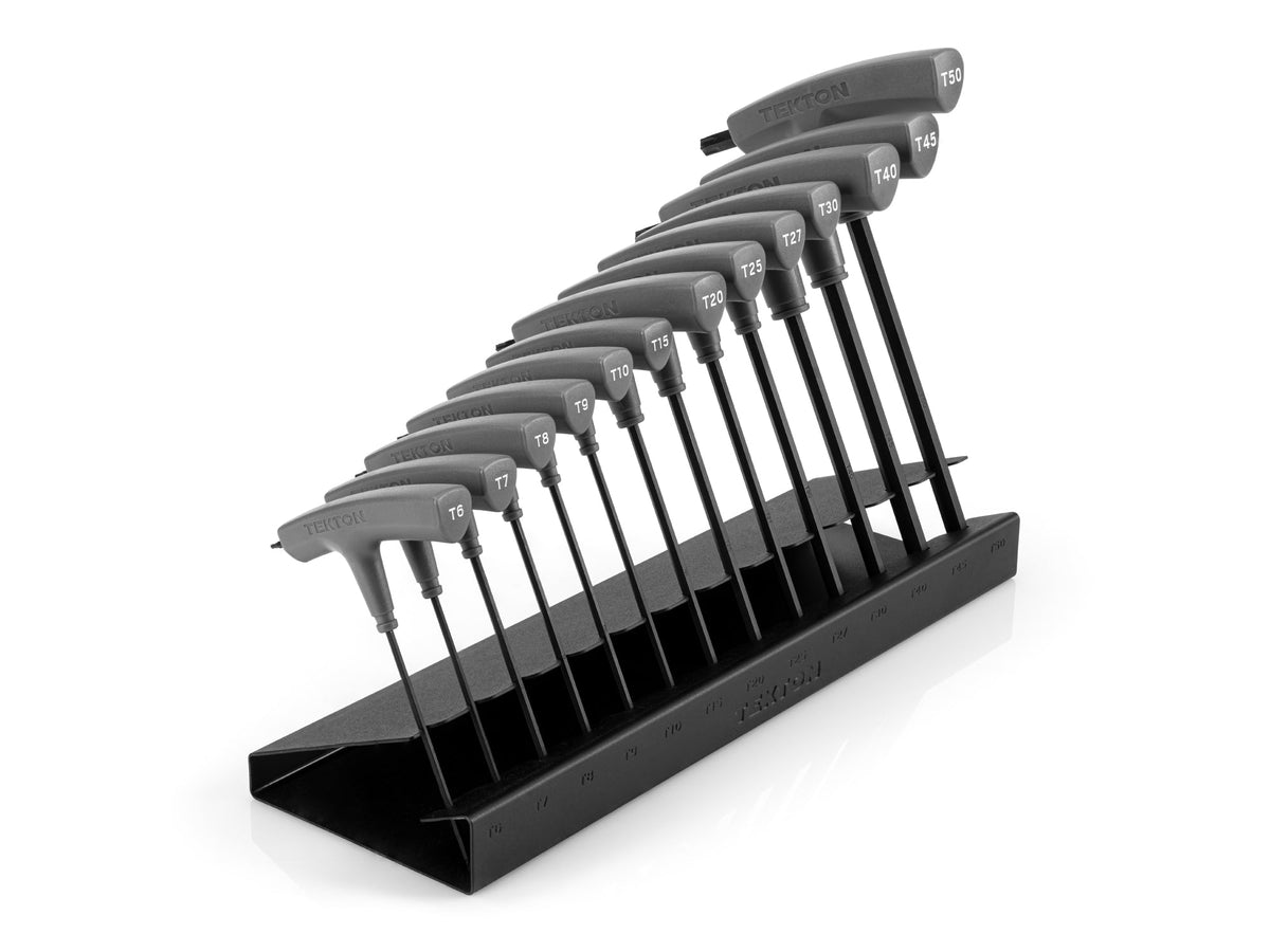 Star T-Handle Key Set with Stand, 13-Piece (T6 - T50)
