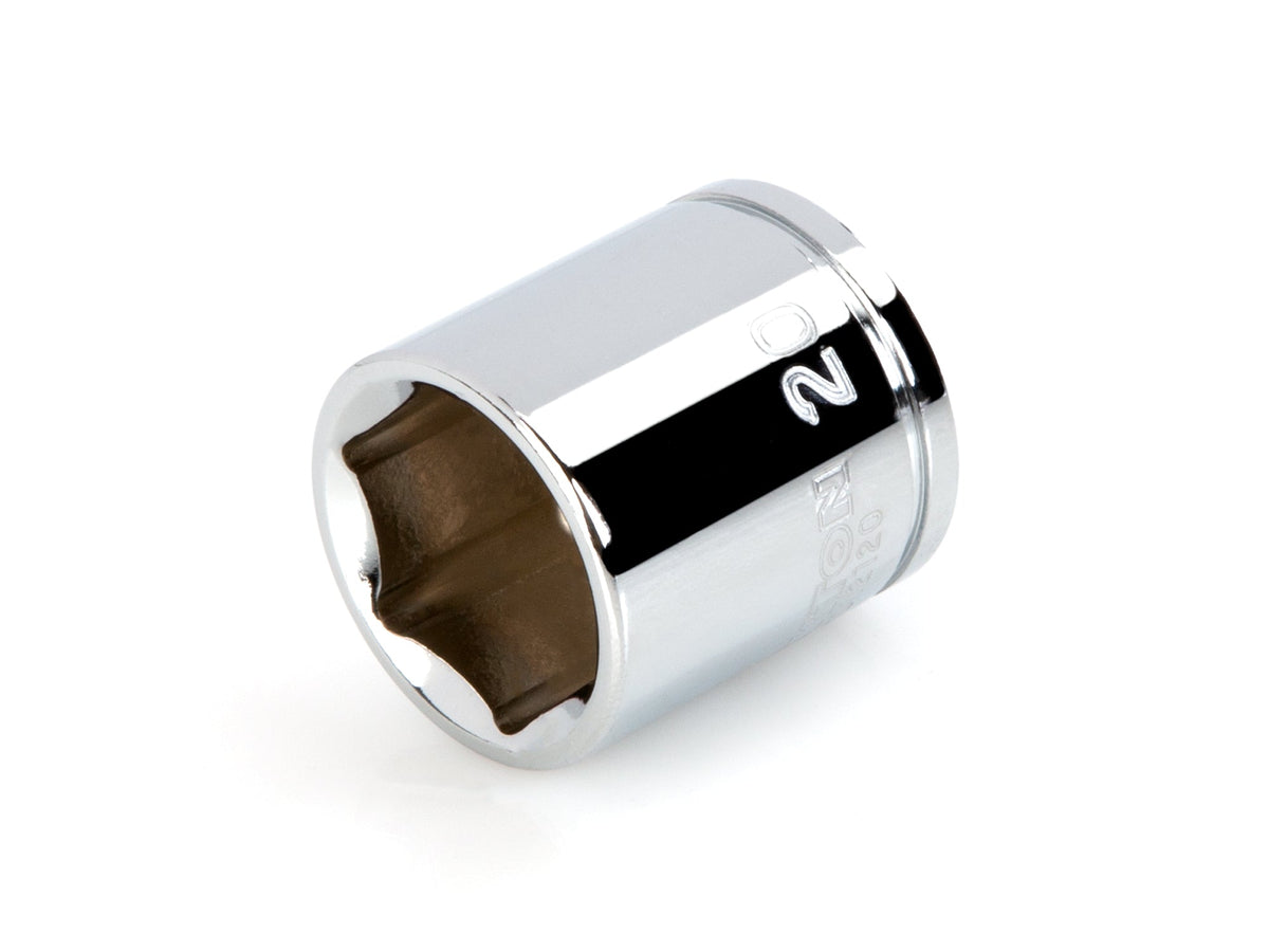 3/8 Inch Drive x 20 mm Shallow 6-Point Socket